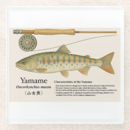 Japanese Native Trout – Yamame  Glazen Onderzetter