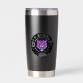 Japanese Neon Tiger – Edo Meets Modern  Geïsoleerde Drinkbeker (Achterkant)