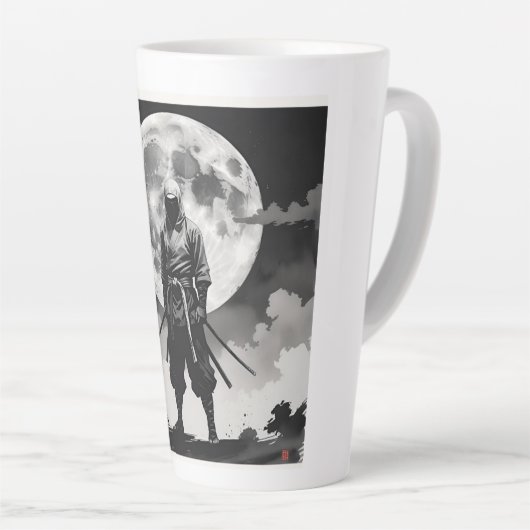 japanese ninja 月夜の忍者 静寂なる守護者 latte mok (Rechterhoek)