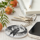 japanese ninja 月夜の忍者 静寂なる守護者 sleutelhanger (Voorkant Rechts)