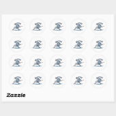 Japanese Ninja Ronde Sticker (Vel)