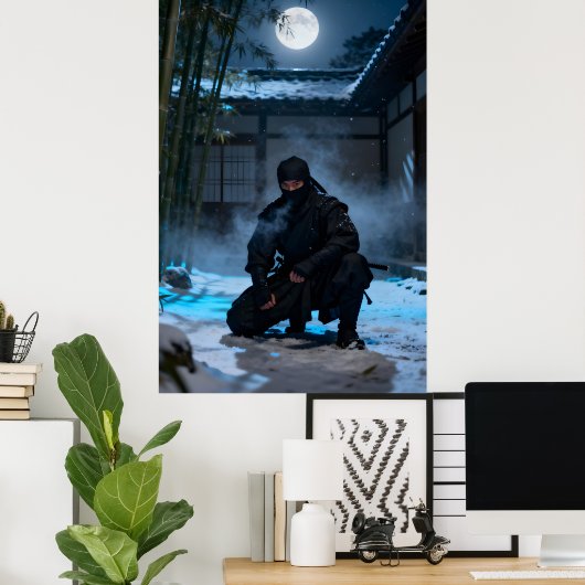 Japanese Ninja Warrior Poster (Thuiskantoor)