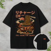 Japanese Noodle Bowl Graphic Recharge +100HP T-shirt