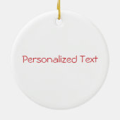 Japanese Noodle Soup Ramen Soba Personalized Keramisch Ornament (Achterkant)