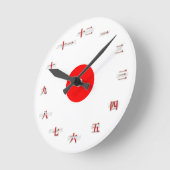 Japanese Numerals Medium Wall Clock Ronde Klok (Hoek)