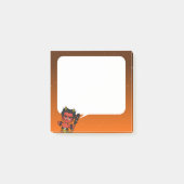 Japanese Ogre Yokai: Red Oni Speech Bubble Post-it® Notes (Voorkant)