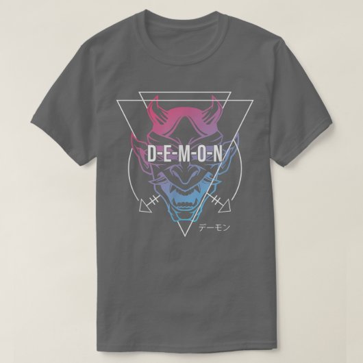 Japanese Oni Mask Demon Ogre - Aesthetic Japan Sam T-shirt (Design voorkant)