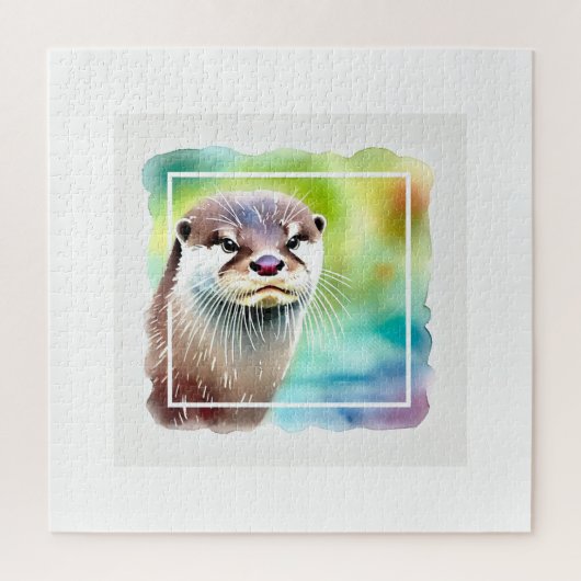 Japanese Otter in Tranquil Waters 040924AREF130 -  Legpuzzel (Verticaal)