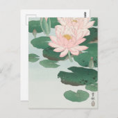 Japanese painting by koson ohara, 小原古邨の日本画 briefkaart (Voorkant / Achterkant)