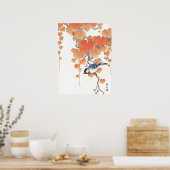 Japanese painting by ohara koson,vintage,小原古邨の日本画 poster (Keuken)