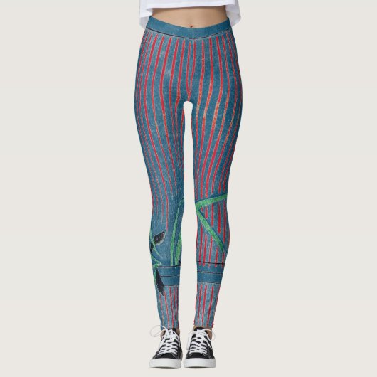 JAPANESE PATROON AFGEDRUKTE Leggings (Voorkant)