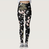 Japanese Pattern Pine, Bamboo and Plum Leggings (Voorkant)