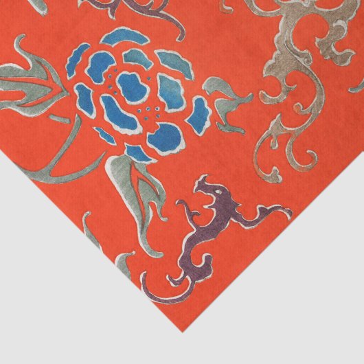 JAPANESE PATTERN RED Tissue Paper Tissuepapier (Detail)
