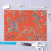 JAPANESE PATTERN RED Tissue Paper Tissuepapier (Craft)