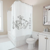 JAPANESE PEGASUS WHITE Shower Curtain Douchegordijn (In situ)