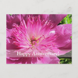 Japanese Peony Happy Jubileum Briefkaart