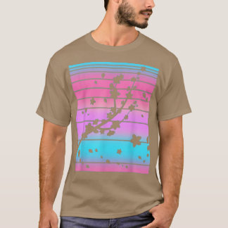 Japanese Pink Flower Sakura 90s Vaporwave Cherry B T-shirt