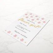  Japanese Plum Blossom Design Folie Uitnodiging (Gedraaid)