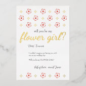  Japanese Plum Blossom Design Folie Uitnodiging (Voorkant)