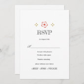  Japanese Plum Blossom Design Kaart (Voorkant / Achterkant)