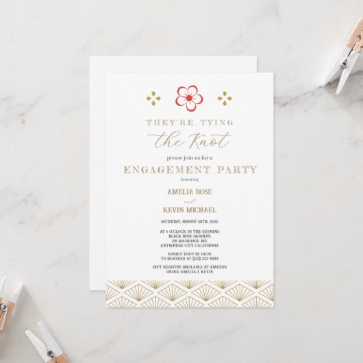  Japanese Plum Blossom Design Kaart (Voorkant / Achterkant in situ)