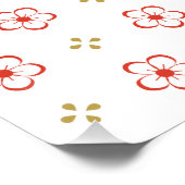  Japanese Plum Blossom Design Perfect Poster (Hoek)