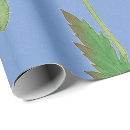 JAPANESE POPPIËNTEN MET FLESJES CADEAUPAPIER (Rol Hoek)