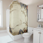 JAPANESE RABBIT EN MOON Shower Curtain Douchegordijn (In situ)