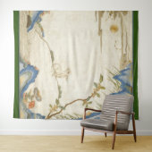 JAPANESE RABBIT OVER DE MOON Tapestry Wandkleed (In Situ (horizontaal))