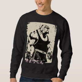 Japanese Retro Anime Bulldog MMA Mixed Martial Art Trui