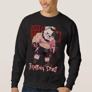 Japanese Retro Anime Bulldog MMA Mixed Martial Art Trui