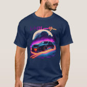 Japanese Retro Car Racing Drifting Art JDM gift T-shirt (Voorkant)