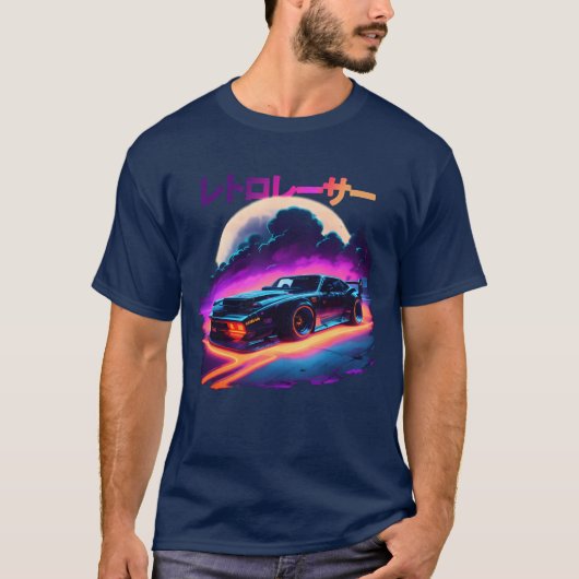 Japanese Retro Car Racing Drifting Art JDM gift T-shirt (Voorkant)