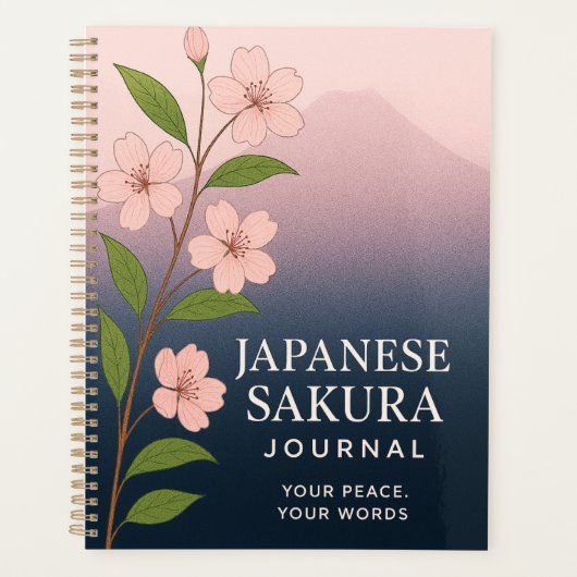 Japanese Sakura Journal: Nature-Inspired Notebook  Planner (Voorkant)