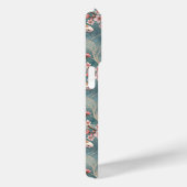 Japanese Sakura Koi Fish Pattern Monogrammed Case-Mate iPhone Case (Achterkant / Rechts)