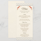 Japanese Sakura Shippo Wedding Menu (Voorkant / Achterkant)