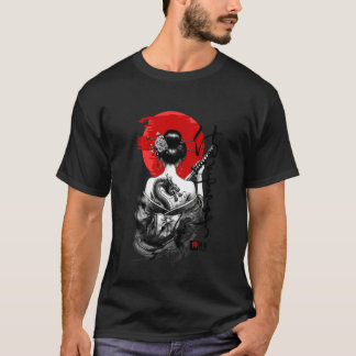 Japanese Samurai Art Vintage and Traditional Woman T-shirt