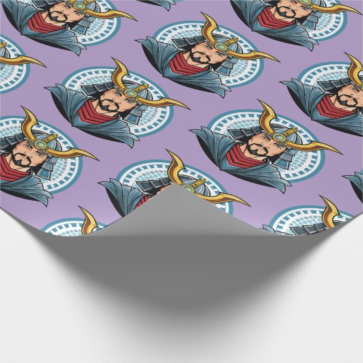 Japanese samurai cadeaupapier (Hoek)