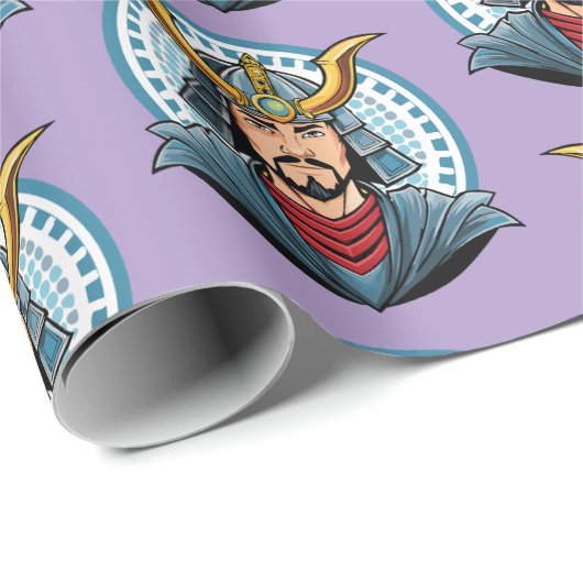 Japanese samurai cadeaupapier (Rol Hoek)