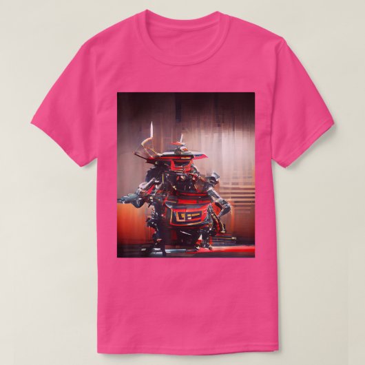 Japanese Samurai CyberPunk Graphic T-Shirt (2) (Design voorkant)