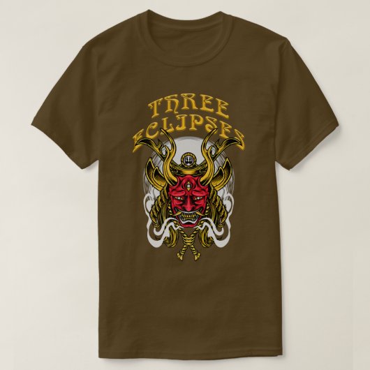 Japanese Samurai Cyborg Oni Mask Premium T-Shirt ( (Design voorkant)