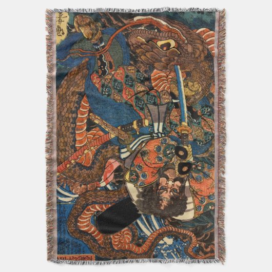 JAPANESE SAMURAI DEKEN (Voorkant Verticaal)