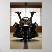 Japanese Samurai Helmet Poster (Voorkant)