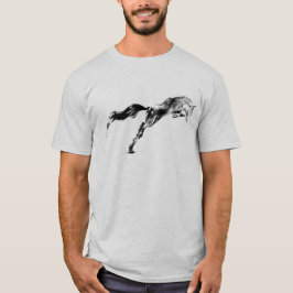 Japanese samurai horse art equestrian sumi t-shirt