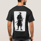 Japanese Samurai Ink Art T-Shirt (Achterkant)
