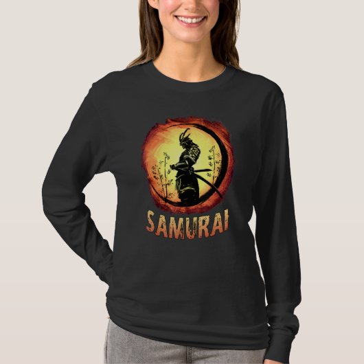 Japanese Samurai Katana Ancient Oni Ronin Asian Wa T-shirt (Voorkant)