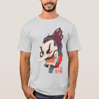 Japanese Samurai Mask Urban Style  T-shirt