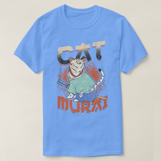 Japanese Samurai Ninja Cat Samurai (2) T-shirt (Design voorkant)
