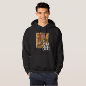 Japanese Samurai Ninja Cat Warrior Retro Samurai Hoodie (Voorkant volledig)