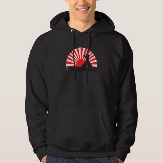 Japanese samurai   ninja swordsman hoodie (Voorkant)